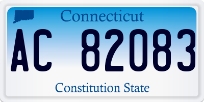 CT license plate AC82083