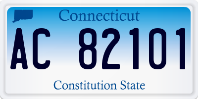CT license plate AC82101