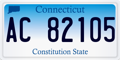 CT license plate AC82105