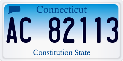 CT license plate AC82113