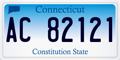 CT license plate AC82121