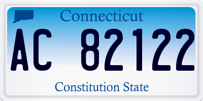 CT license plate AC82122