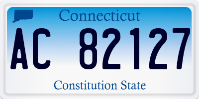 CT license plate AC82127