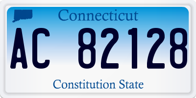 CT license plate AC82128