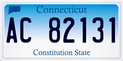 CT license plate AC82131