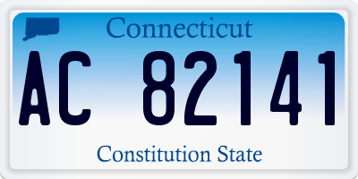 CT license plate AC82141