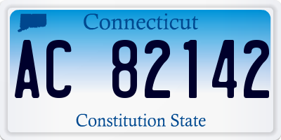 CT license plate AC82142