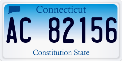 CT license plate AC82156