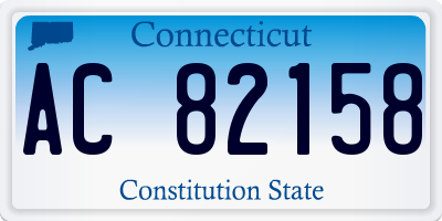 CT license plate AC82158