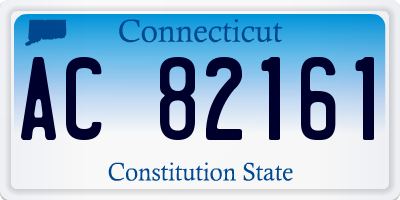 CT license plate AC82161