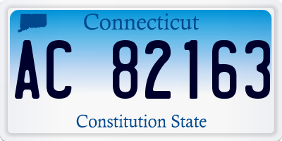 CT license plate AC82163