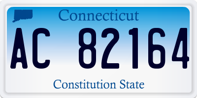 CT license plate AC82164
