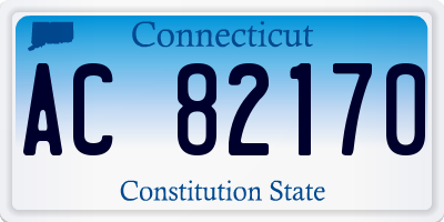 CT license plate AC82170