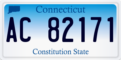 CT license plate AC82171