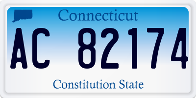 CT license plate AC82174