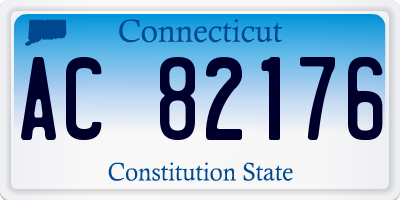 CT license plate AC82176