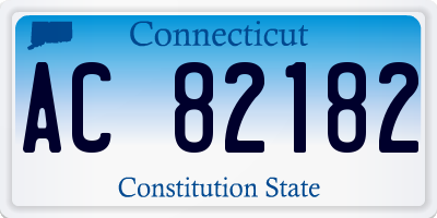 CT license plate AC82182