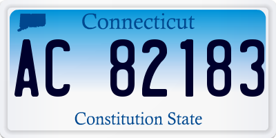 CT license plate AC82183