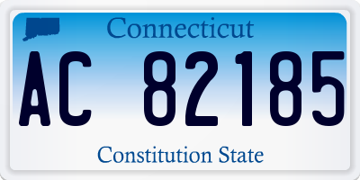 CT license plate AC82185