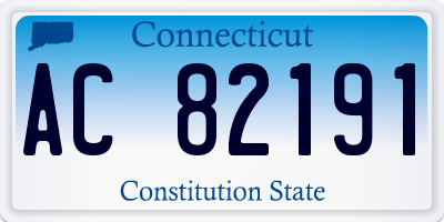 CT license plate AC82191