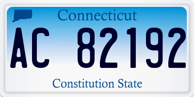 CT license plate AC82192