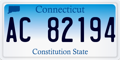 CT license plate AC82194