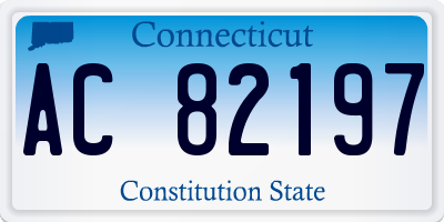 CT license plate AC82197