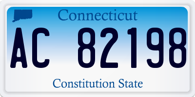 CT license plate AC82198