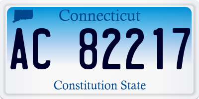 CT license plate AC82217