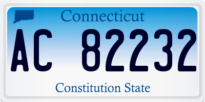 CT license plate AC82232