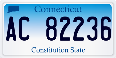 CT license plate AC82236