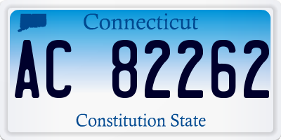 CT license plate AC82262