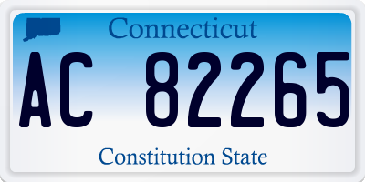 CT license plate AC82265
