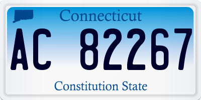 CT license plate AC82267