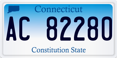 CT license plate AC82280