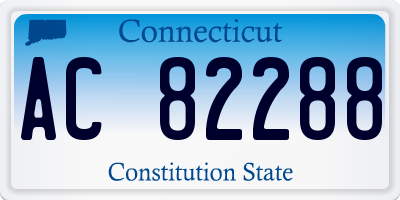 CT license plate AC82288