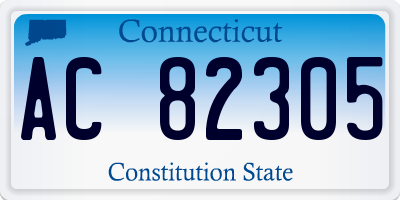 CT license plate AC82305