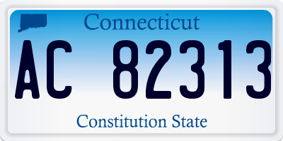 CT license plate AC82313