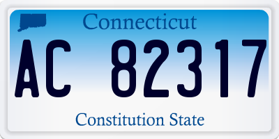 CT license plate AC82317