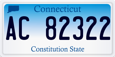 CT license plate AC82322