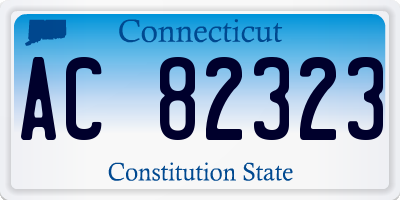 CT license plate AC82323
