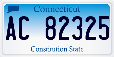 CT license plate AC82325
