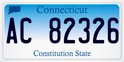 CT license plate AC82326