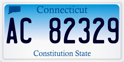 CT license plate AC82329