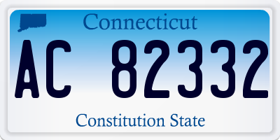 CT license plate AC82332