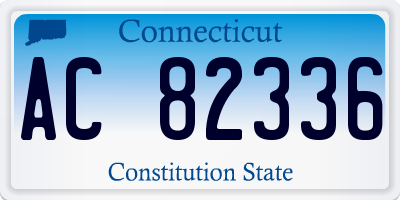CT license plate AC82336