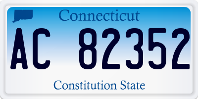 CT license plate AC82352