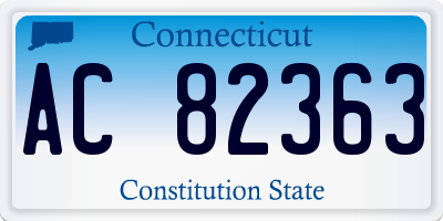 CT license plate AC82363