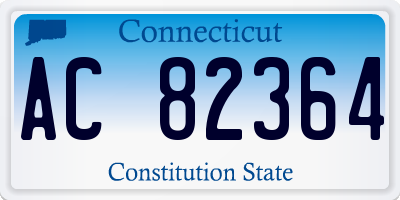 CT license plate AC82364