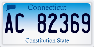 CT license plate AC82369